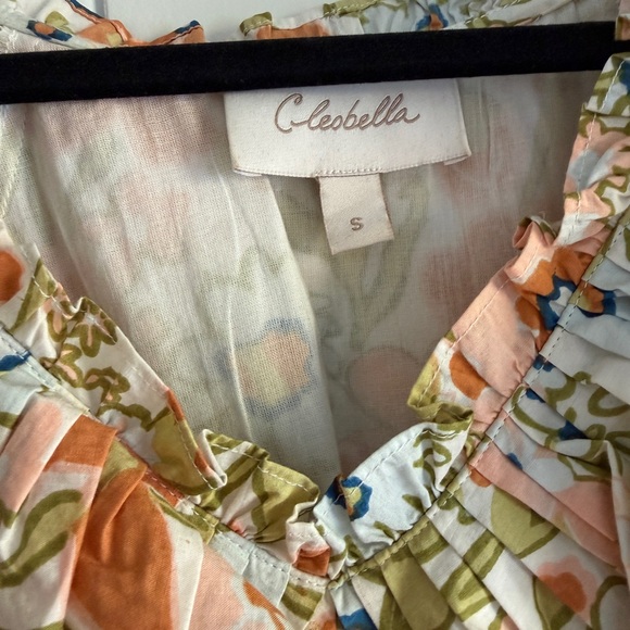 Cleobella Floral Ruffle Mini Dress size small - Picture 6 of 7